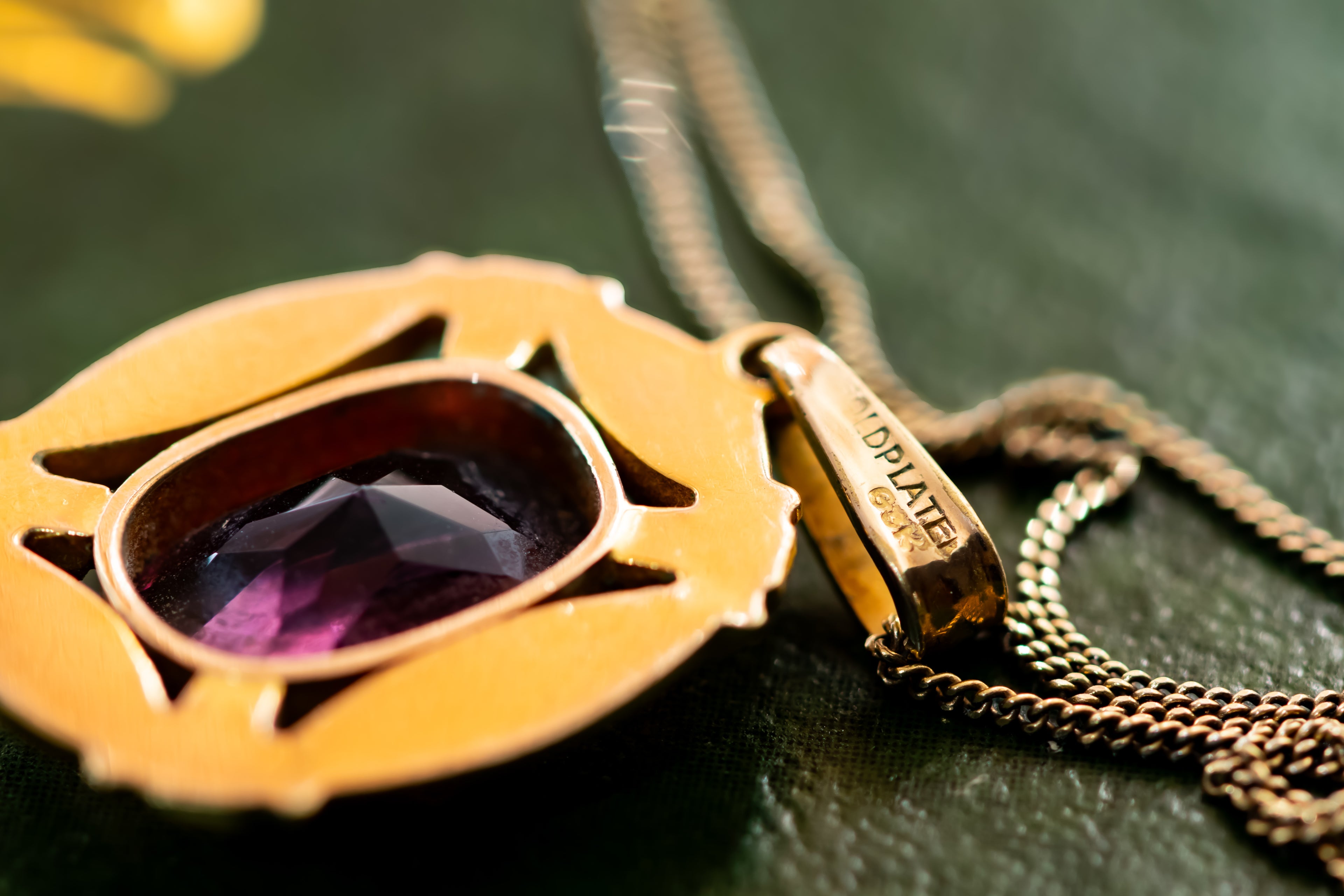 Gold Vermeil Amethyst Pendant
