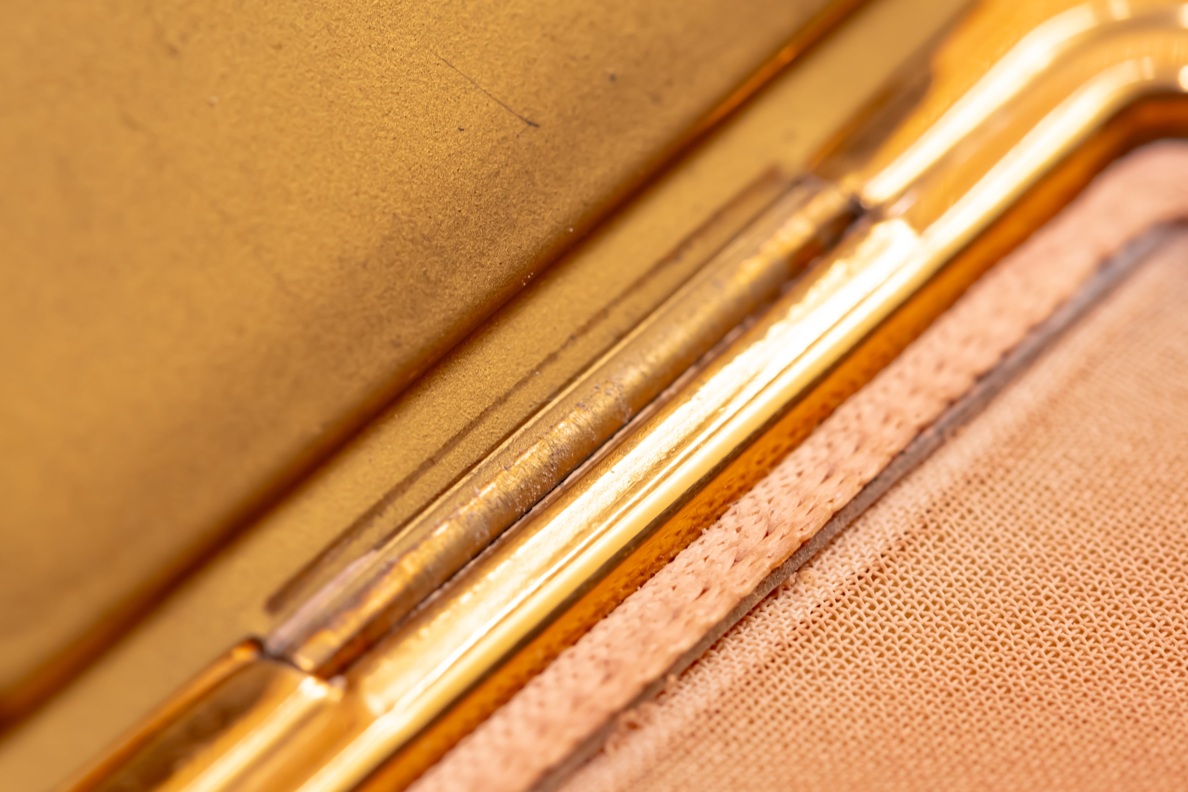 Kigu Square Gold Powder Compact, Rare English Vanity Compact, Vintage