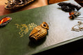 Antique Brass Owl Vesta Case