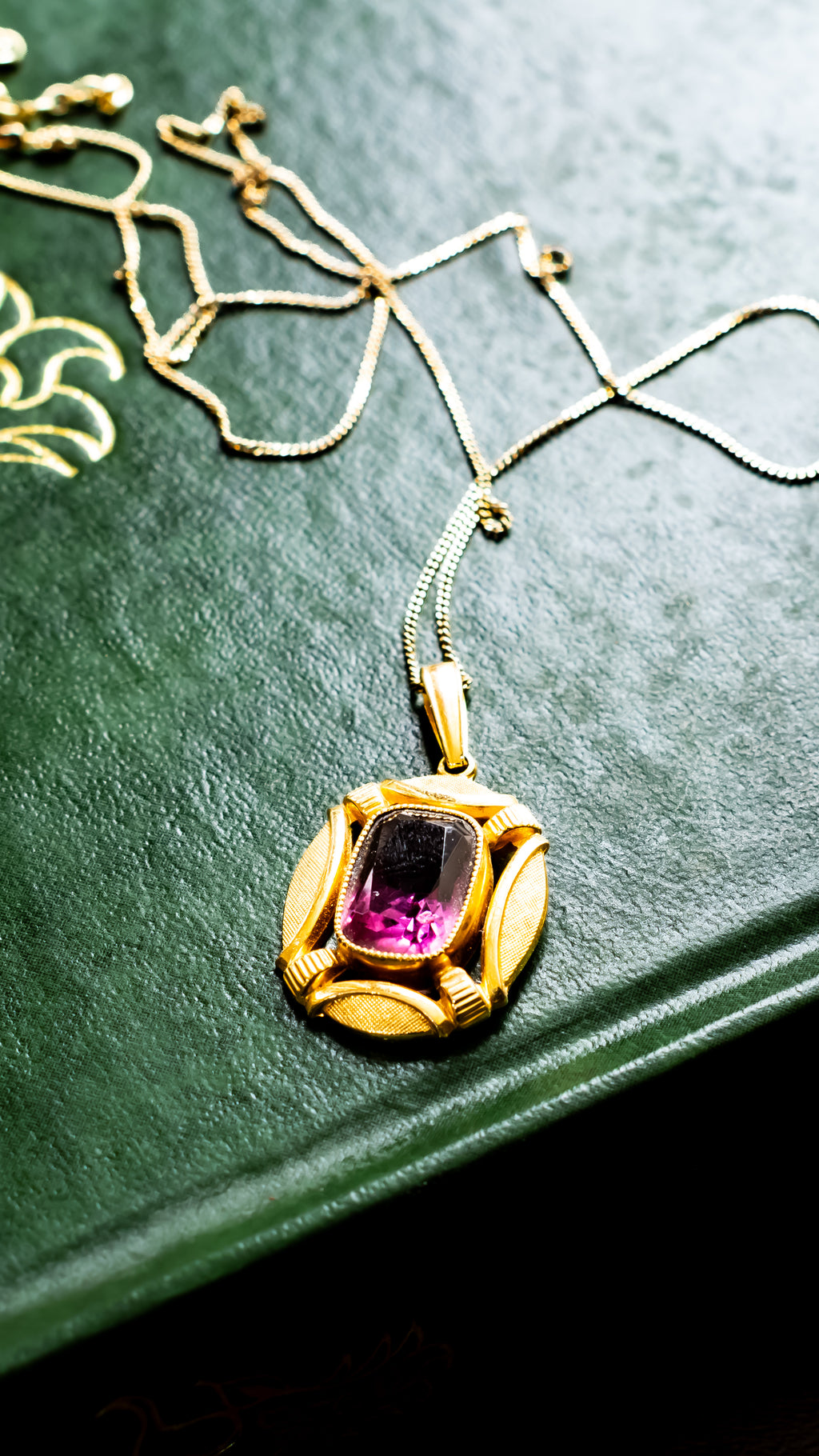 Gold Vermeil Amethyst Pendant