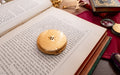 Elisabeth Arden Gold Powder Compact, Vintage Swiss Enamel Vanity Compact