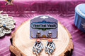 Coral Jellyfish Drop Earrings, Ocean Creature, Sea Witch Summer Jewelry