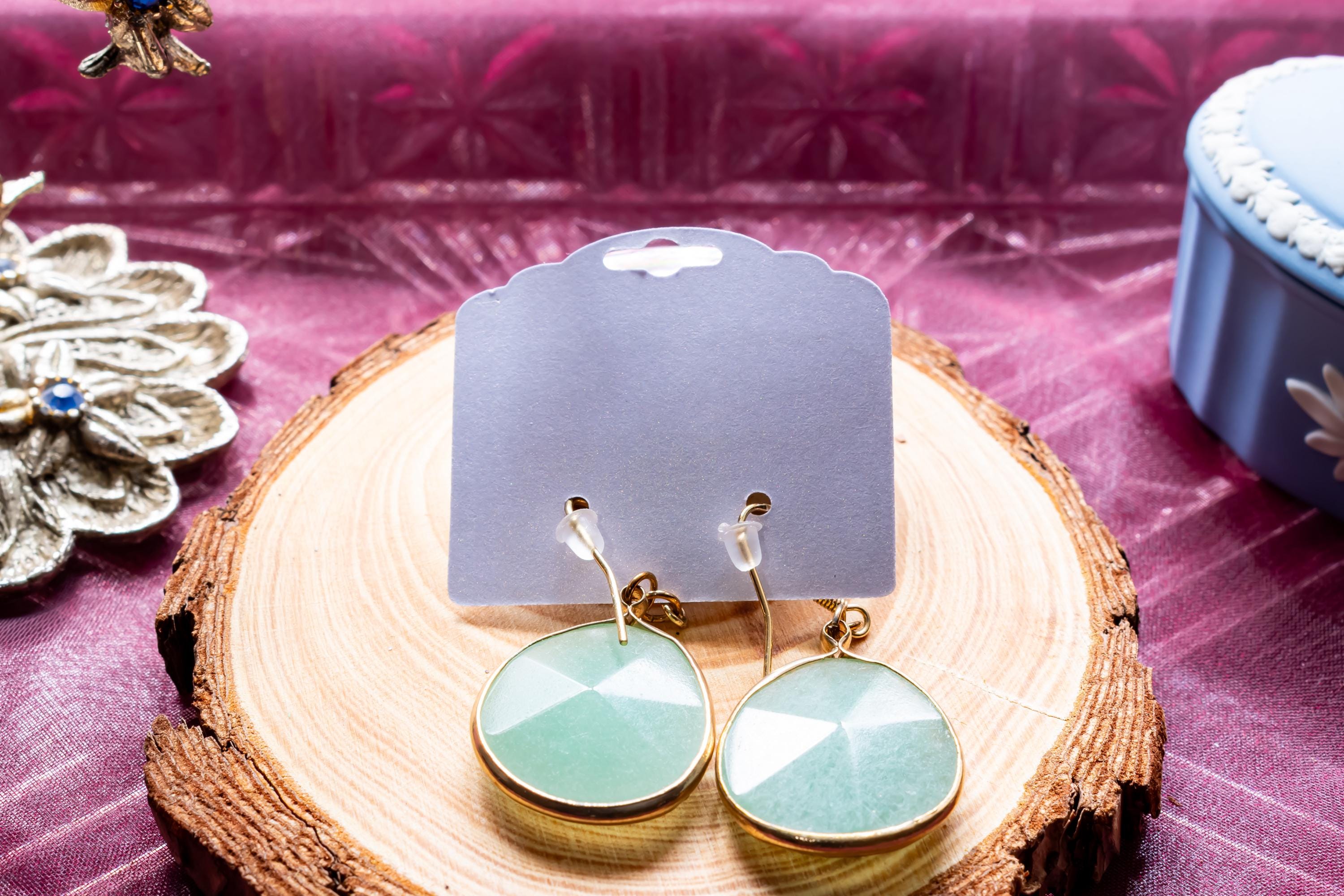 Genuine Aventurine Drop Earrings. Gold Wrapped Coastal Sea Glass. Summer Sea Witch.