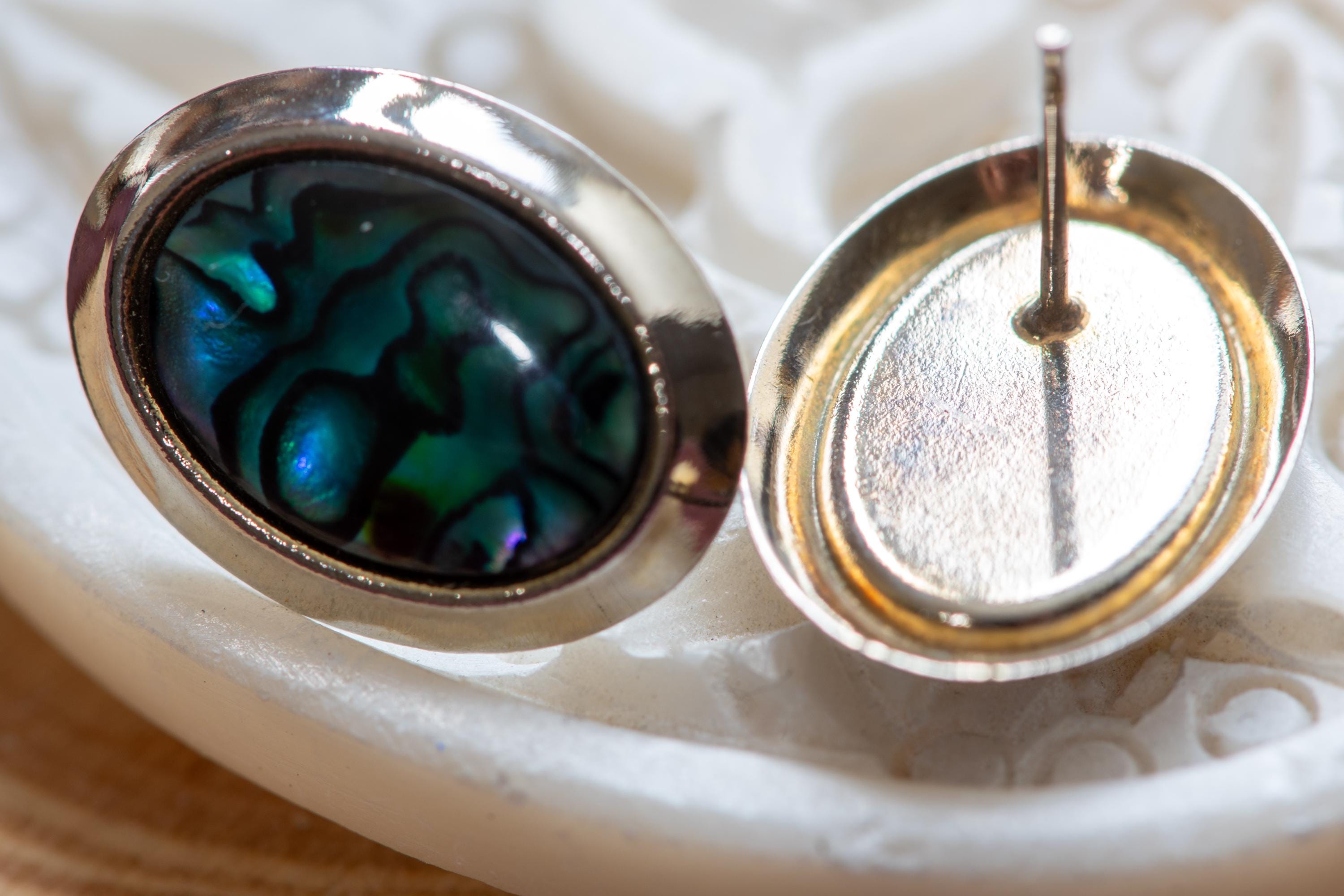Green Earring Set, Emerald Tone Stud Earrings Mixed Vintage Costume Collection, Sea Witch Relics