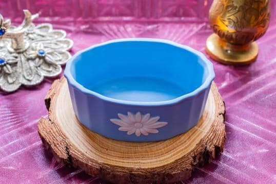 Vintage Wedgwood Blue Jasperware Trinket Pot. Made in England, Blue and White Keepsake Dish.