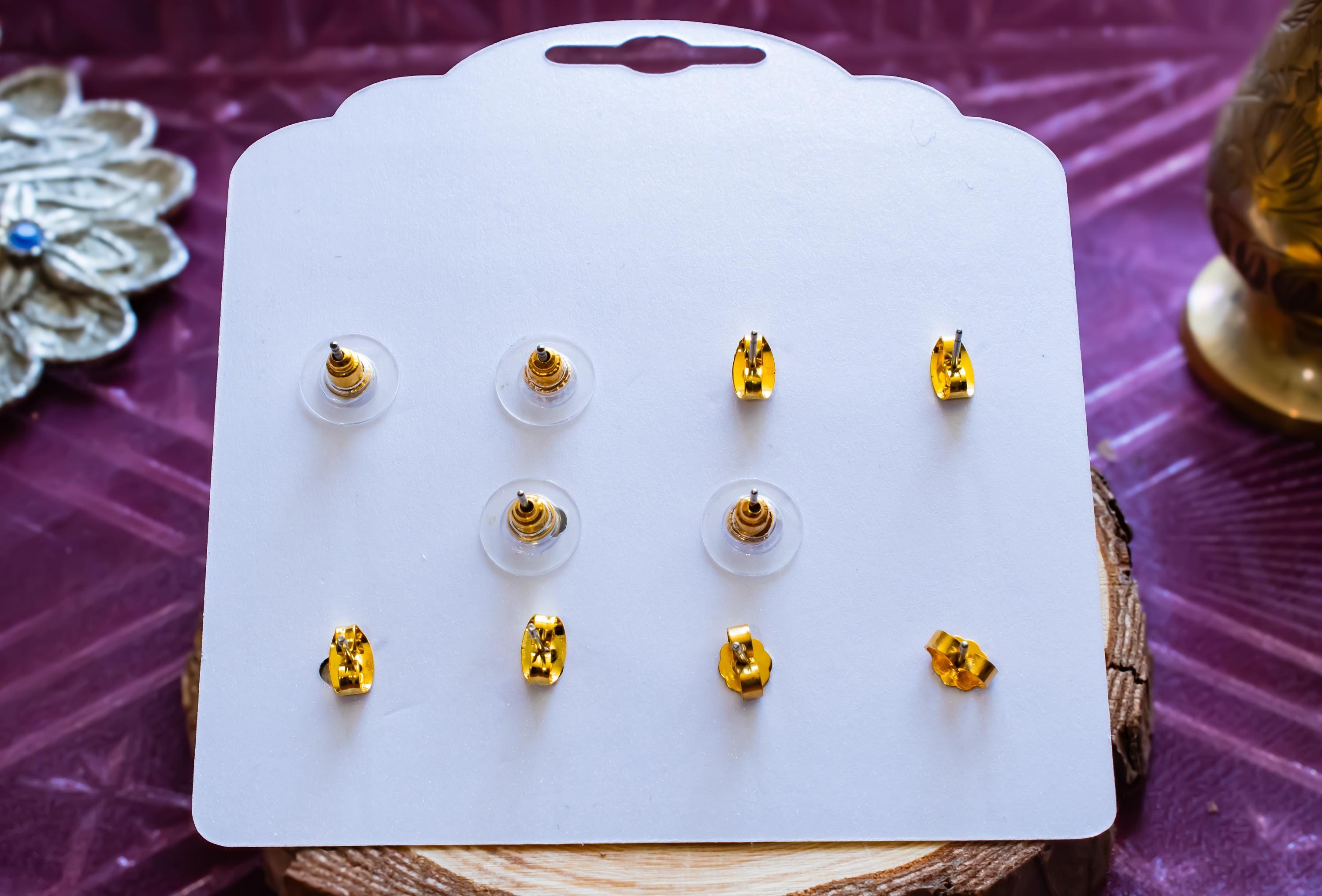 Green Earring Set, Emerald Tone Stud Earrings Mixed Vintage Costume Collection, Sea Witch Relics