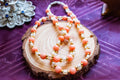 Peach Coral Pearl Choker Necklace: Coastal Boho Gemstone Jewelry