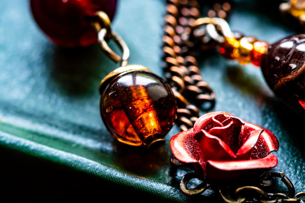 Bronze Cameo Journal Clip. Victorian Gothic Bag Charm, Rose Pendant Accessory.