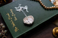 Sterling Silver Filigree Heart Locket Pendant, Openwork Cage Necklace