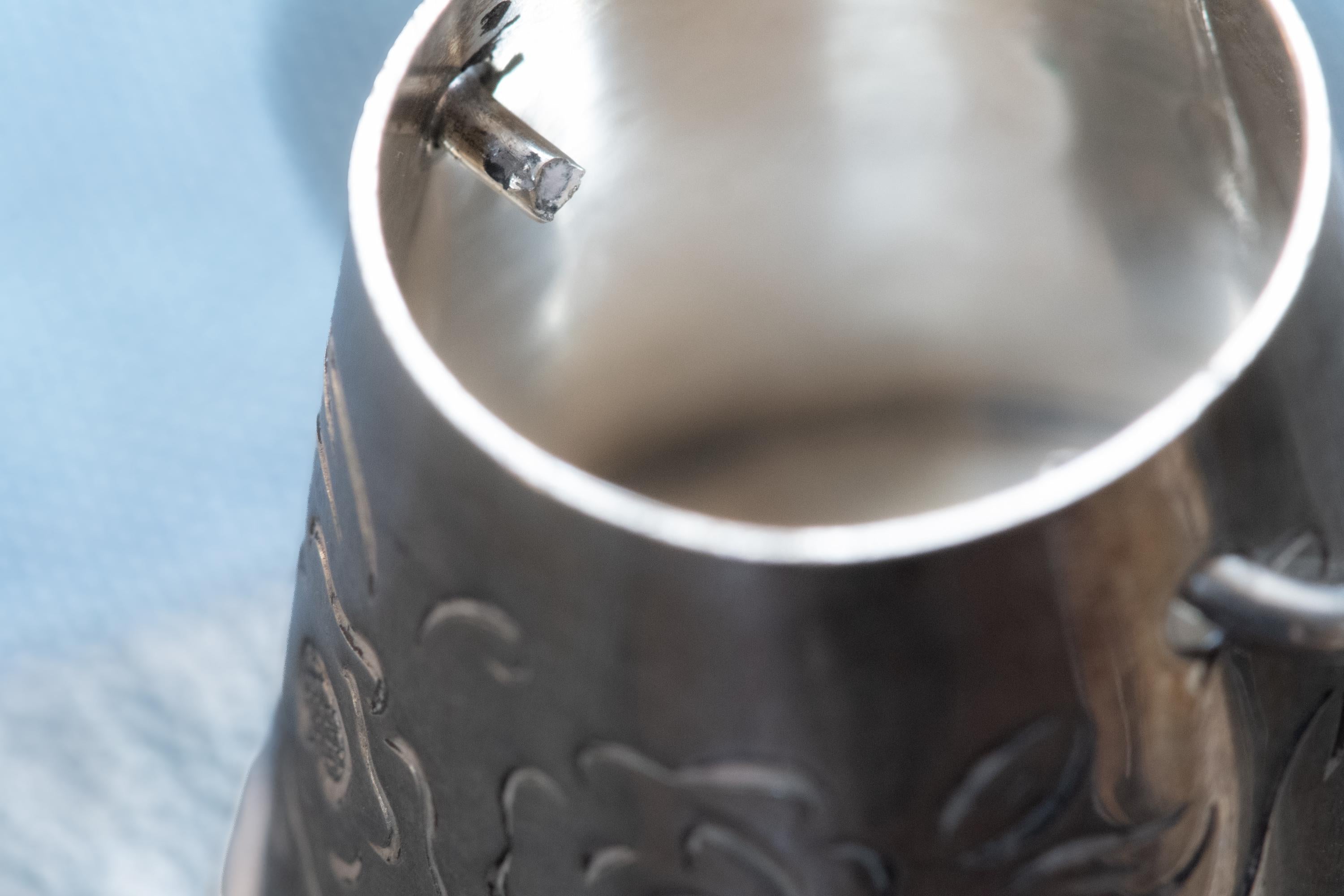 Antique Sterling Silver Miniature Pail