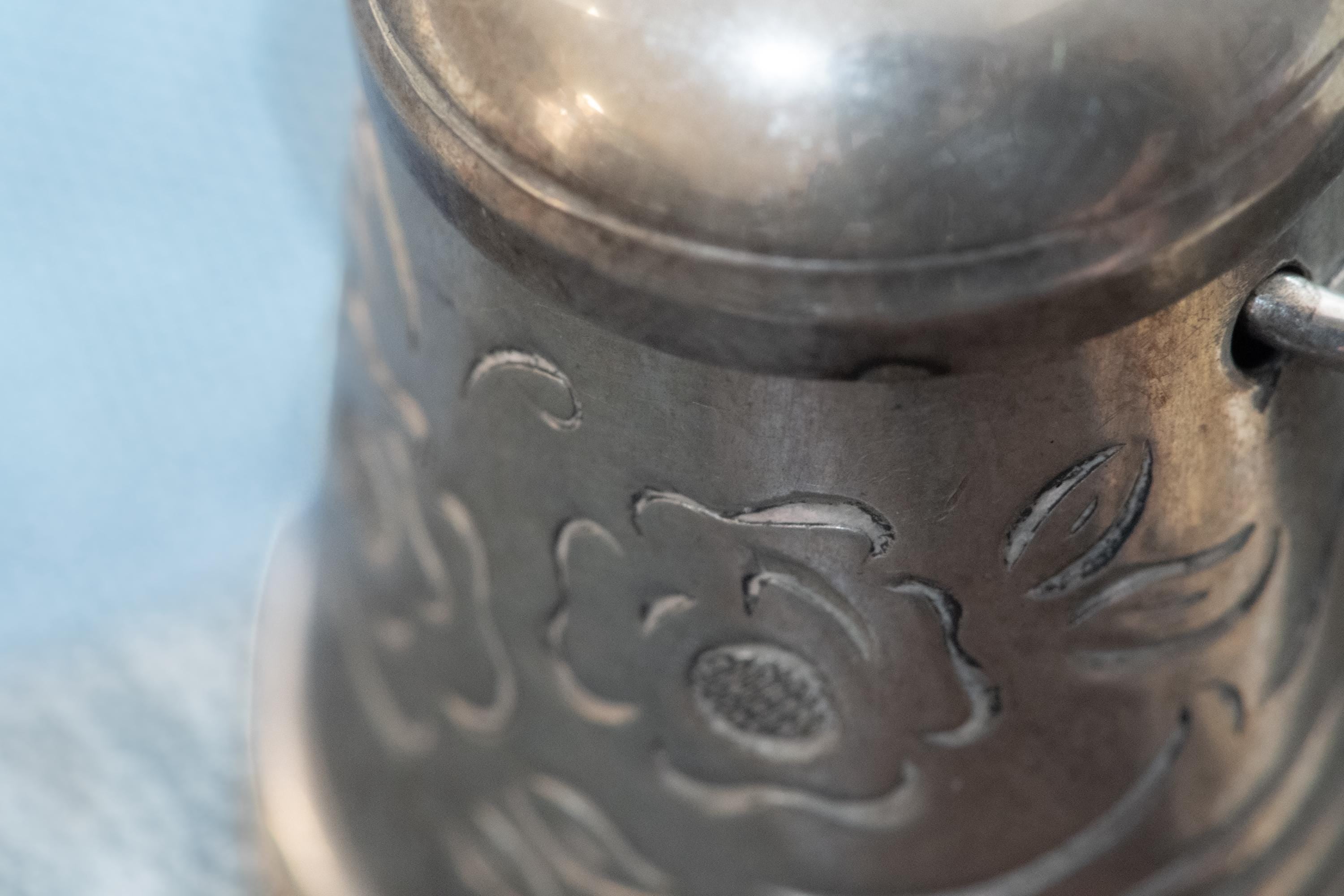 Antique Sterling Silver Miniature Pail