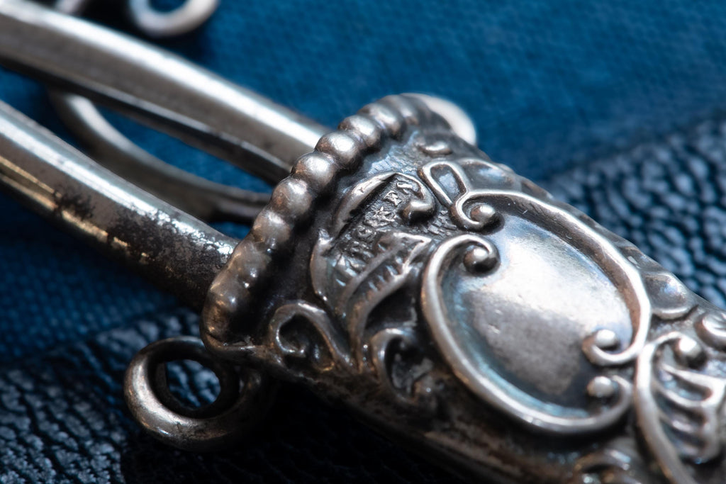 Antique Sterling Silver Chatelaine Scissors