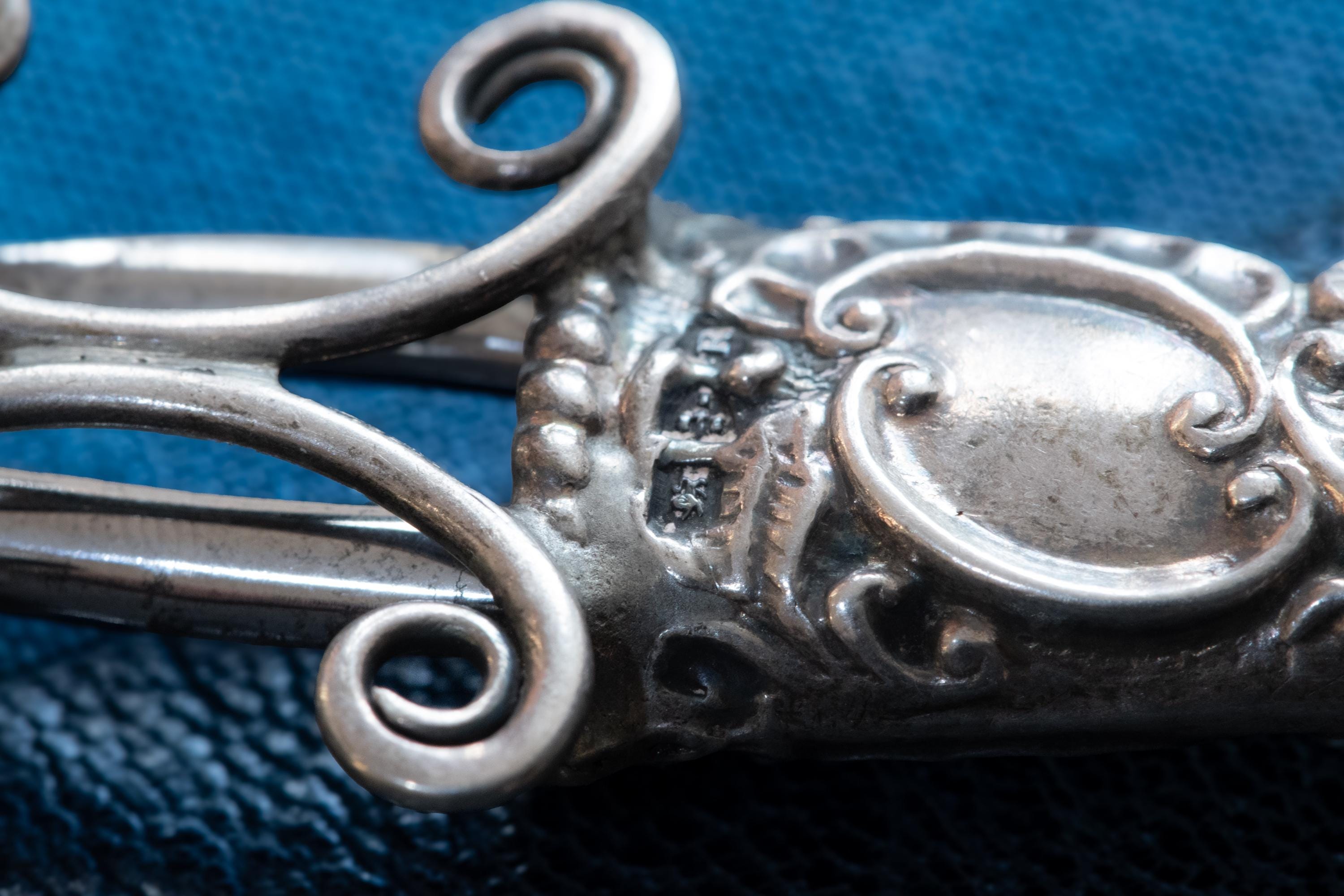 Antique Sterling Silver Chatelaine Scissors