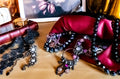 Vintage Jewelry Mystery Pouches, Sized Ring & Necklace Bundle, Dark Academia Archive.