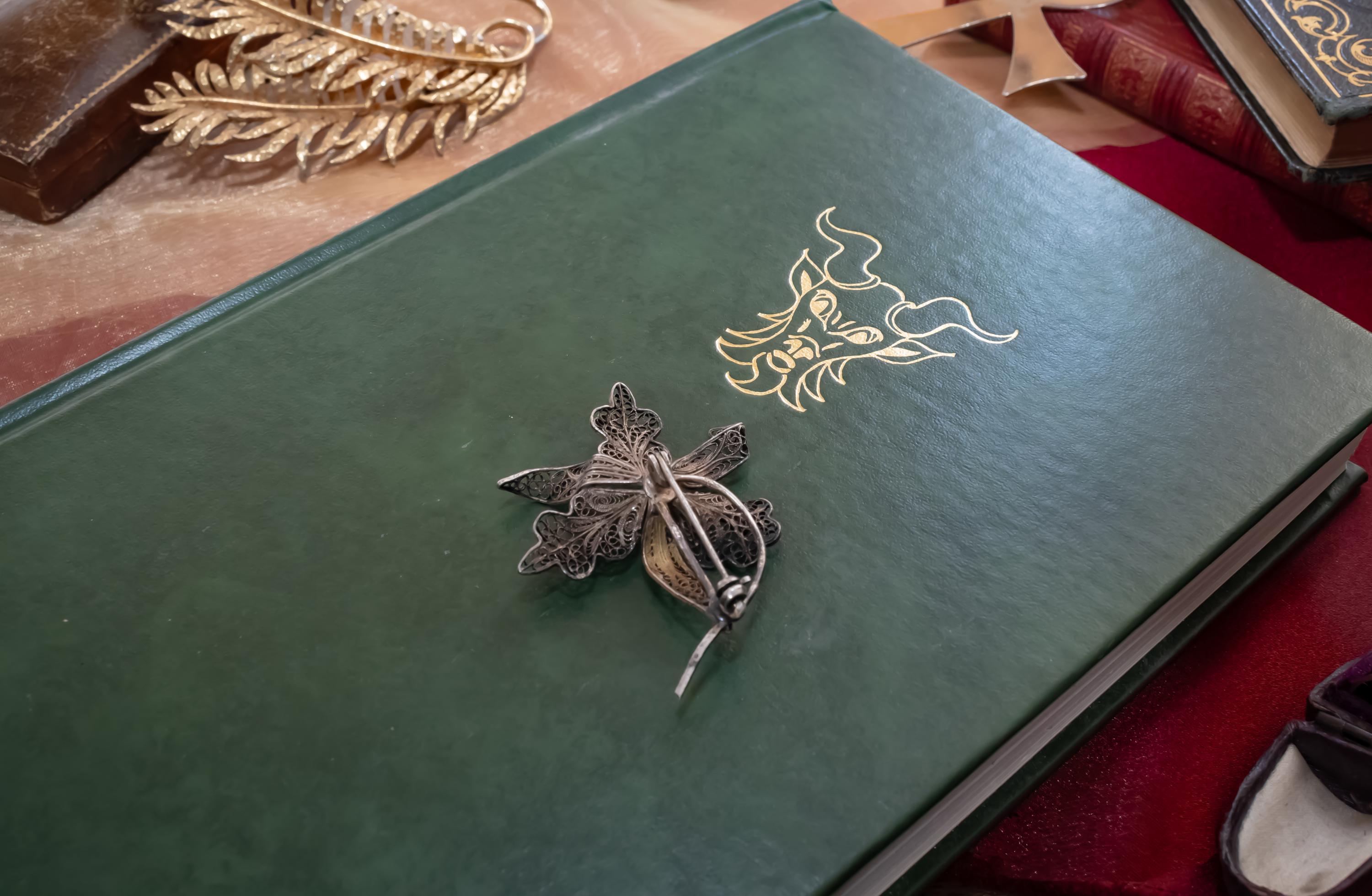 Antique Silver Filigree Flower Brooch | 833 Silver Insect Pin | Nocturnal Talisman | Shadow and Silver Dark Academia Jewelry