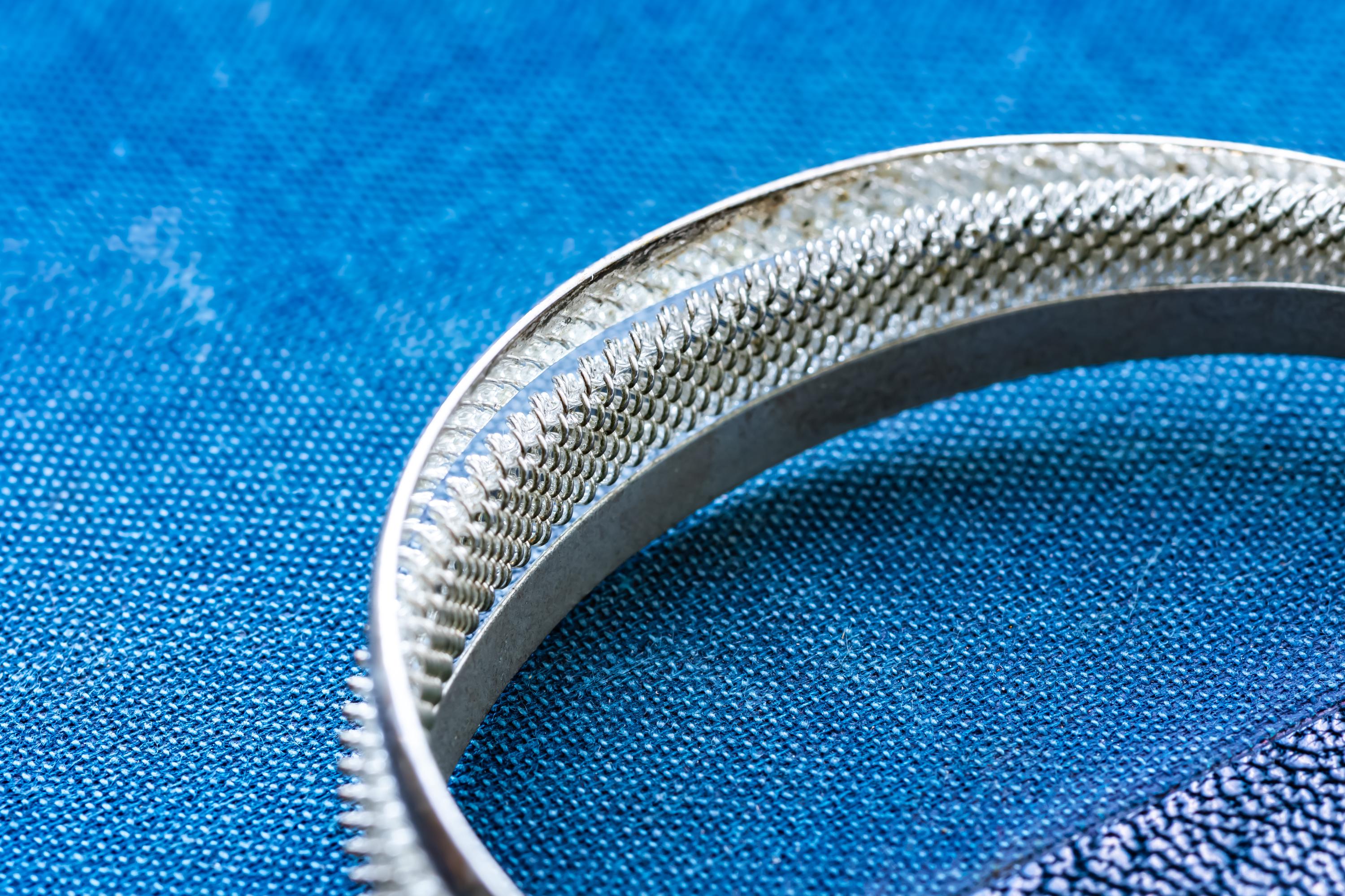 Vintage 925 Sterling Silver Mesh Bangle | Woven Silver Cuff | Dark Academia Accessory