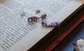 Vintage 925 Sterling Silver Amethyst Stud Earrings, Dark Academia Jewellery