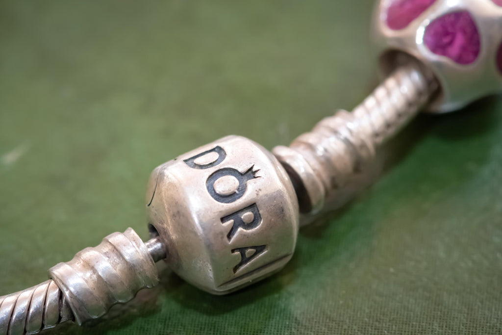 Authentic Pandora 925 Silver Charm Bracelet | 9 Charms | Whimsigoth Accessory