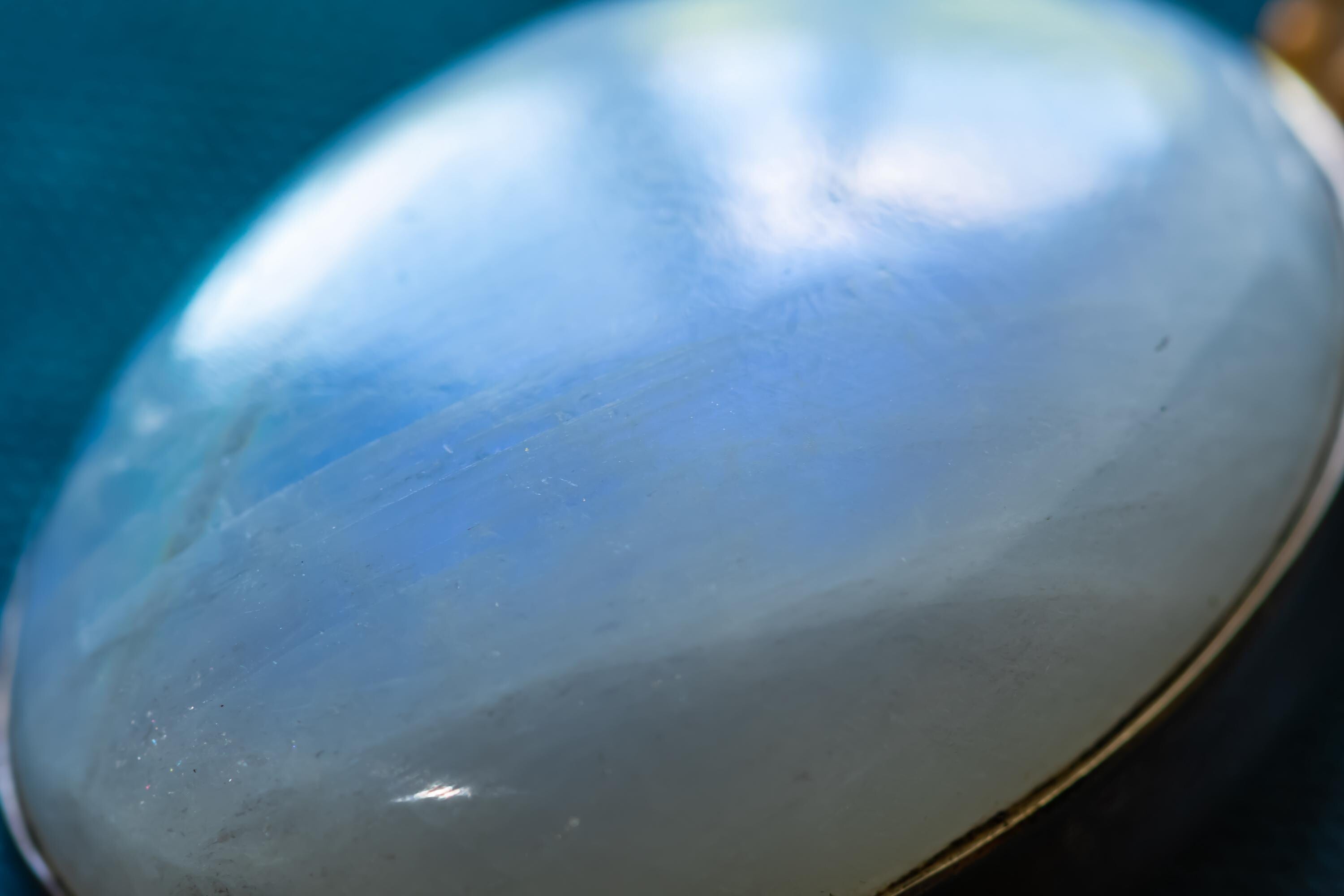 Large 925 Sterling Silver Moonstone Pendant | Witchy Talisman | Nature Academia